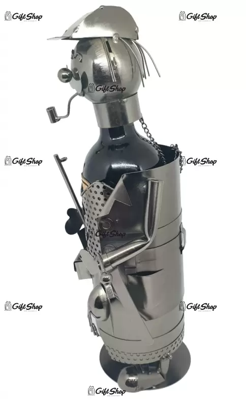 Vanator, suport sticla vin din metal, model a