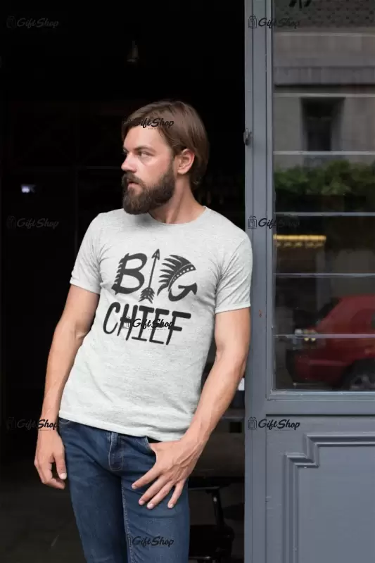 Tribe big chief, tricou cu mesaj
