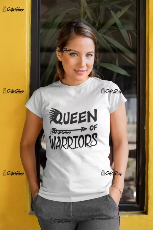 Tribe queen of warriors, tricou cu mesaj