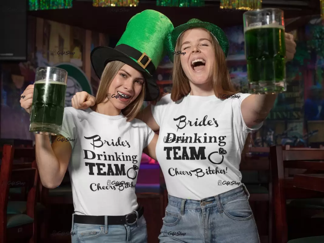 Bride`s drinking team, tricou cu mesaj