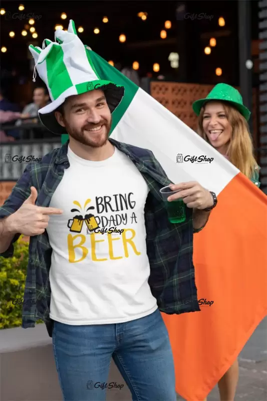 Bring daddy a beer, tricou cu mesaj