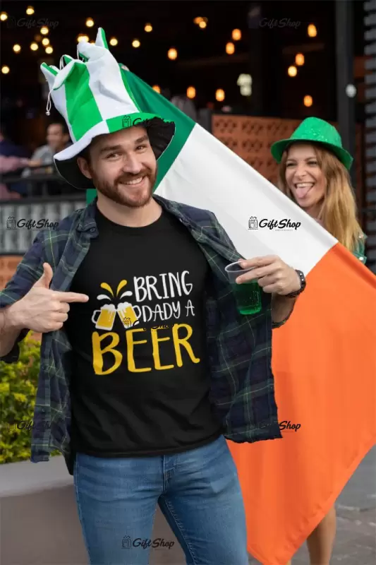Bring daddy a beer, tricou cu mesaj