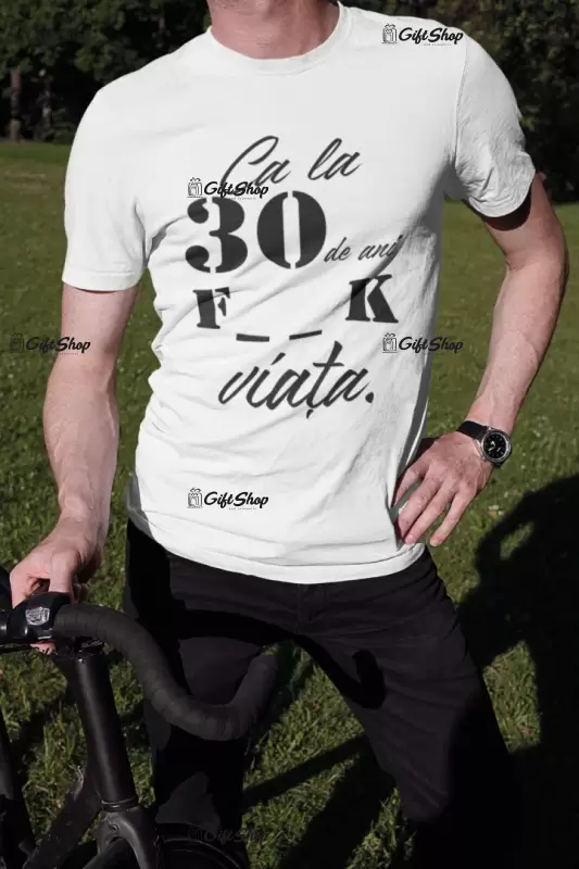 Ca la 30 de ani, ( se adauga anul pentru grafica ), tricou cu mesaj