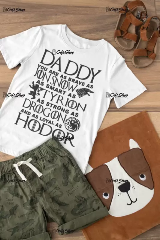 Daddy you are brave as..., tricou cu mesaj