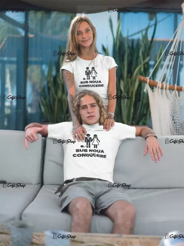 Sub noua conducere, tricou cu mesaj b