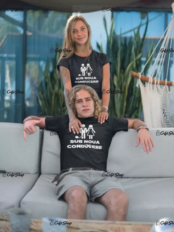 Sub noua conducere, tricou cu mesaj b