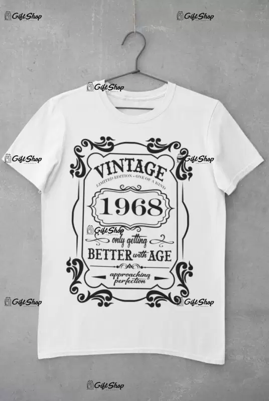 Vintage, ( se adauga anul pentru grafica ), tricou cu mesaj