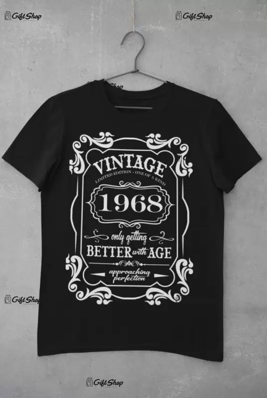 Vintage, ( se adauga anul pentru grafica ), tricou cu mesaj