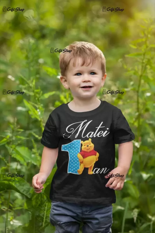 Winnie the pooh, se poate schimba numele si anul, tricou cu mesaj