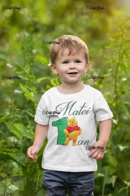 Winnie the pooh, se poate schimba numele si anul, tricou cu mesaj
