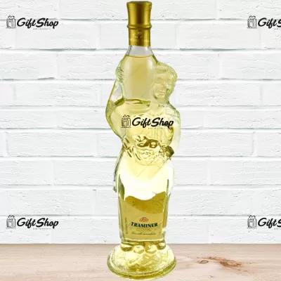 Sticla design tarancuta cu vin alb demidulce