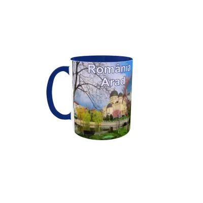 Arad romania, cana ceramica, 330ml, model 3