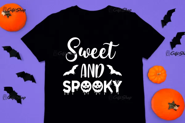 Sweet and spooky, tricou cu mesaj