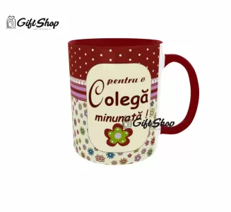 Pentru o colega minunata, cana ceramica, 330ml, cgs1051