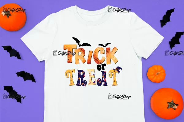 Trick or treat, tricou cu mesaj