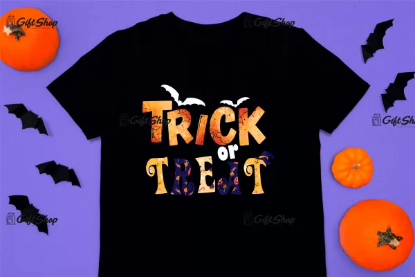Trick or treat, tricou cu mesaj