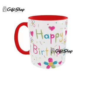 Happy birthday, cana ceramica, 330ml, cgs1059
