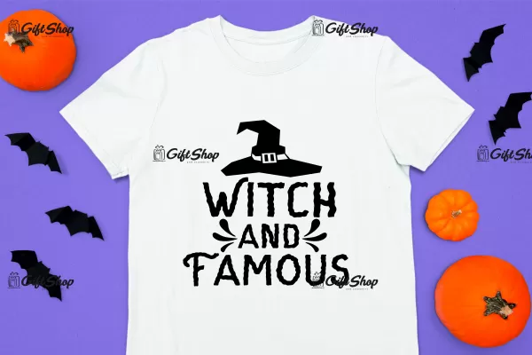 Witch and famous, tricou cu mesaj
