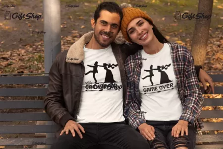 Game over, tricou cu mesaj, model 2