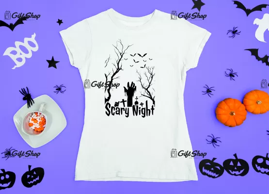 Scary night, tricou cu mesaj