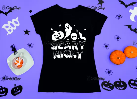 Scary night, tricou cu mesaj.