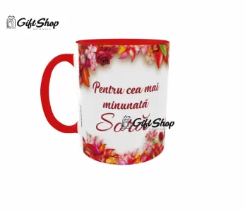 Pentru cea mai minunata sora, cana ceramica, 330ml, cgs1184
