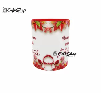 Pentru cea mai minunata matusa, cana ceramica, 330ml,