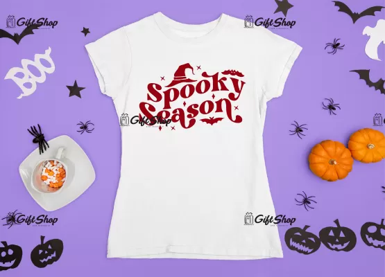 Spooky season, tricou cu mesaj