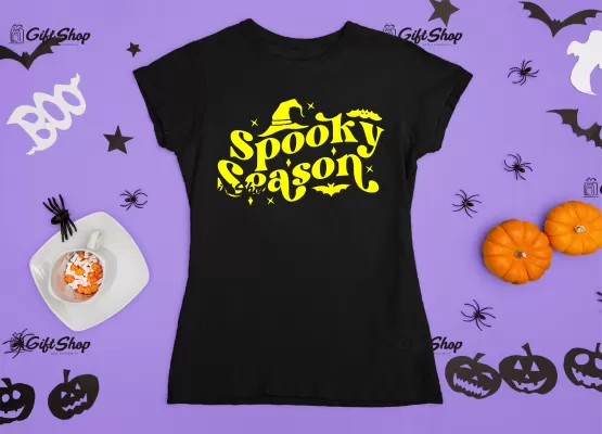 Spooky season, tricou cu mesaj