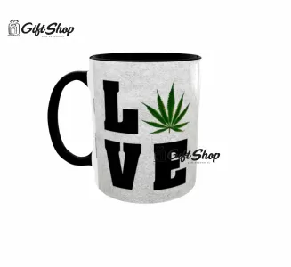 Love weed, cana ceramica, 330ml, cgs1216