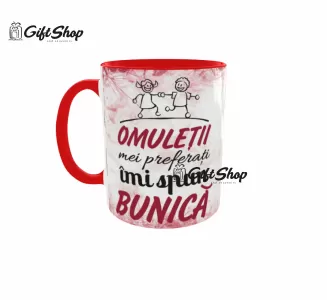 Omuletii mei preferati imi spun bunica, cana ceramica, 330ml, cgs1317