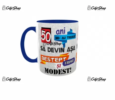 Mi-au trebuit 50 de ani sa arat atat de bine, cana ceramica, 330ml, model 1