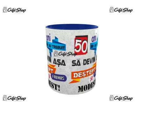 Mi-au trebuit 50 de ani sa arat atat de bine, cana ceramica, 330ml, model 1