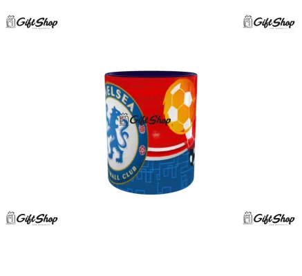 Cana albastra gift shop personalizata cu mesaj, chelsea, din ceramica, 330ml