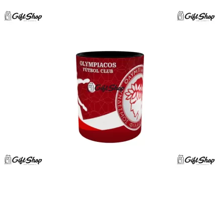 Cana neagra gift shop personalizata cu mesaj, olympiacos, din ceramica, 330ml