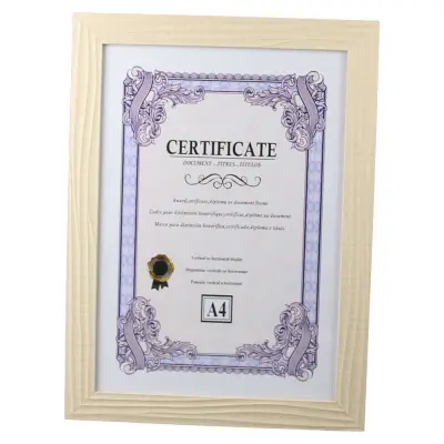 Rama pentru diploma a4, 25×33.5 cm, crem