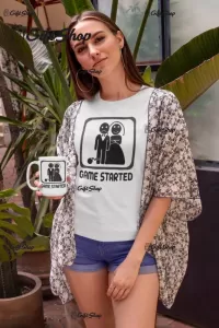 Game started, tricou cu mesaj f