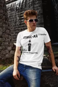 Stinge-ma ..., tricou cu mesaj