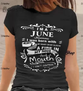 I`M A June Girl - Tricou Personalizat  - se alege luna care va aparea in grafica