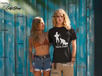 Game over, tricou cu mesaj, b, model 2