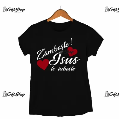 Zambeste! isus te iubeste , tricou cu mesaj