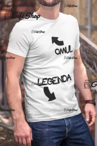 Omul legenda, tricou cu mesaj
