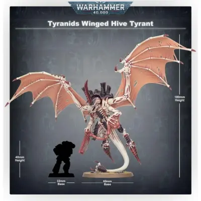 Tyranids: winged hive tyrant, warhammer 40000, games workshop, model 51-08