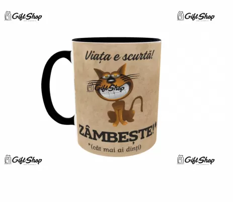 Zambeste, cana din ceramica, 330ml