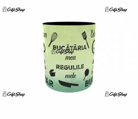 Cana personalizata gift shop, CEL MAI BUN BUCATAR, model 2, din ceramica, 330ml