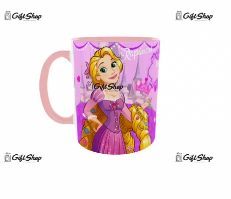 Cana personalizata gift shop cu poza si text, Rapunzel, model 9, din ceramica, 330ml