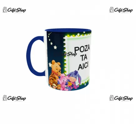 Cana personalizata gift shop cu poza si text, Winne the pooh, model 1, din ceramica, 330ml