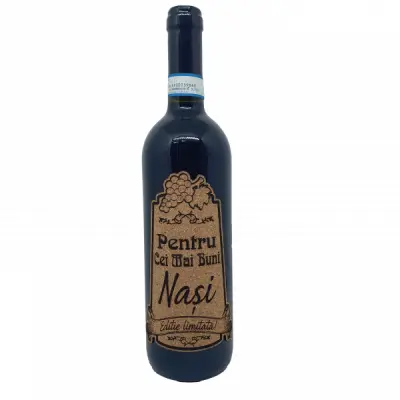 Pentru cei mai buni nasi, eticheta pluta cu mesaj