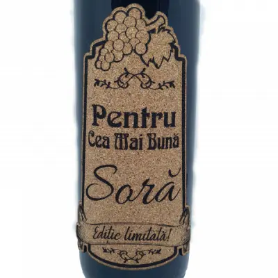 Pentru cea mai buna sora, eticheta pluta cu mesaj