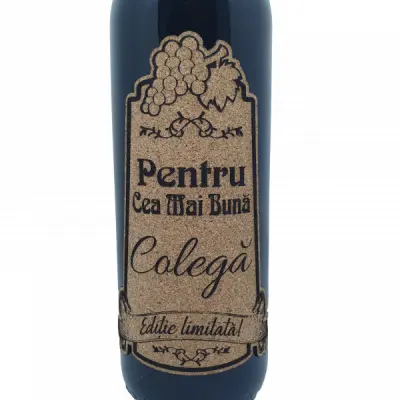 Pentru cea mai buna colega, eticheta pluta cu mesaj